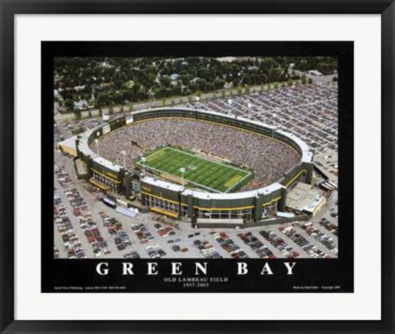 Framed Art Green Bay, Wisconsin - Old Lambeau Field by Brad Geller 22 x 28